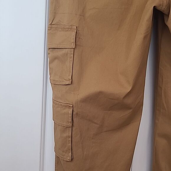 Abercrombie & Fitch Relaxed Cargo Pant 100% Cotton Brown Size 14 32 Waist - Picture 8 of 16